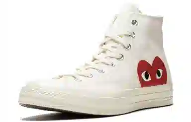 CDG x Converse Chuck Taylor All Star 1970s Hi White Red