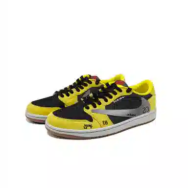 Travis Scott x Air Jordan 1 Low "Cool Yellow Black"