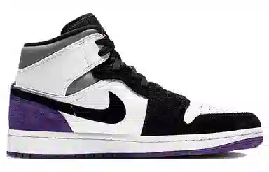 Jordan Air Jordan 1 Mid SE Black White Purple