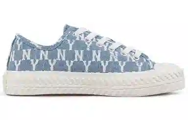 MLB Low Canvas Blue White