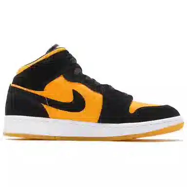 Jordan Air Jordan 1 Mid GS Black Yellow 2019