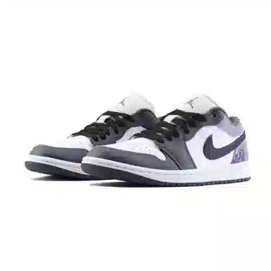 Jordan Air Jordan 1 Low White Purple Black