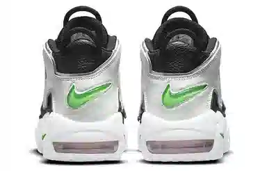 Nike Air More Uptempo Black White Silver