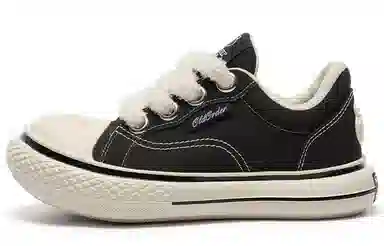 OLD ORDER Canvas Low Black
