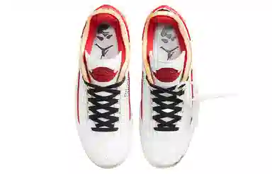 OFF-WHITE x Air Jordan 2 Retro Low SP "White and Varsity Red"