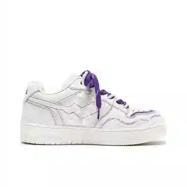 MQMS Casual White Purple Sneakers