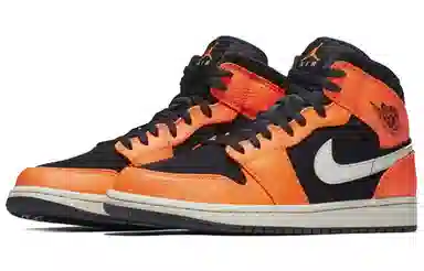 Jordan Air Jordan 1 Mid Black Orange