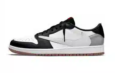 Travis Scott x Air Jordan 1 Low Black White Silver