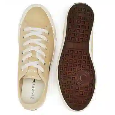 Lacoste Canvas Low-Top Light Brown
