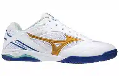 Mizuno Wave Drive 8 White Gold Blue