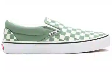 Vans Slip-On Checkerboard Green