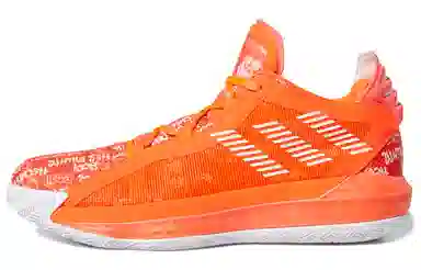 adidas D Lillard 6 Orange White