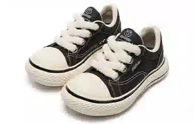 OLD ORDER Canvas Low Black