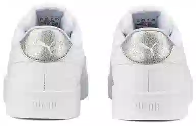 Puma Skye Clean Distressed White Silver