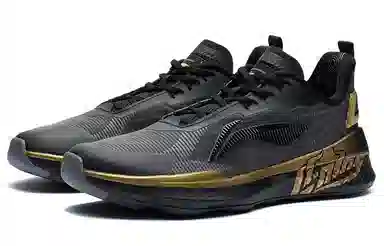 LiNing Training Shoes Black Gold
