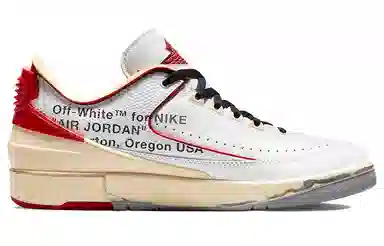 OFF-WHITE x Air Jordan 2 Retro Low SP "White and Varsity Red"