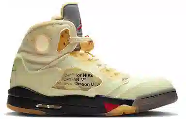 OFF-WHITE x Air Jordan 5 Retro SP "Sail"