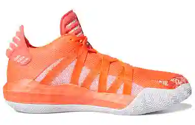 adidas D Lillard 6 Orange White