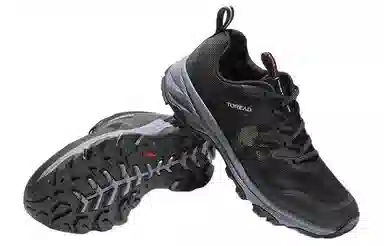 探路者 耐磨透气轻便 低帮 徒步鞋 男款 黑灰