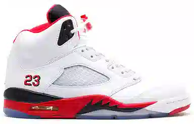 Jordan Air Jordan 5 Retro Fire Red Black Tongue
