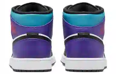 Jordan Air Jordan 1 Mid Black White Purple