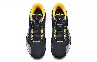 特步 林书豪一代 实战篮球鞋 黑黄