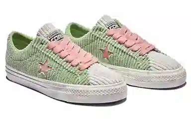Converse One Star Pro Corduroy Green Pink