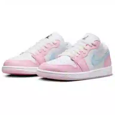 Jordan Air Jordan 1 Low "White/Pink Foam/Glacier Blue"
