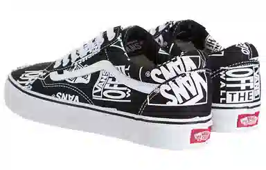 Vans Old Skool Mix Logo Black White