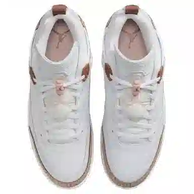 Jordan Spizike Low White Brown Pink