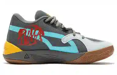 PUMA Trc Blaze Court Block Party Grey White Blue