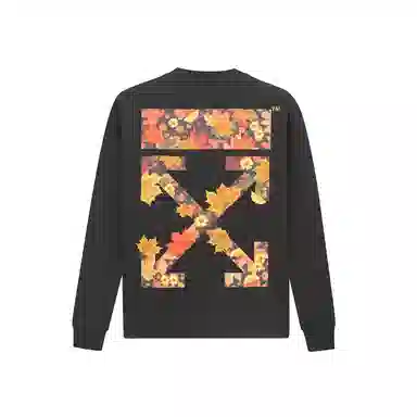 OFF-WHITE Maple Embroidery Long Sleeve Tee