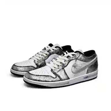 Jordan Air Jordan 1 Black Silver Pink