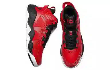 Xtep High-Top Basketball Shoes Red Black