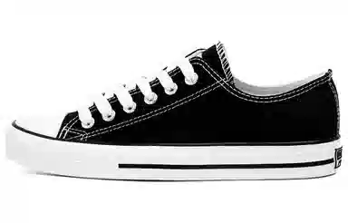 Warrior Canvas Low Black