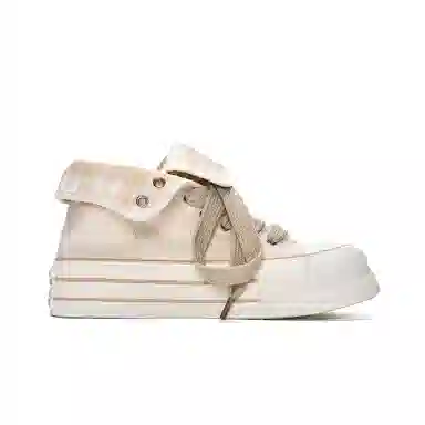 MISTERY Plaid High-Top Canvas Sneakers