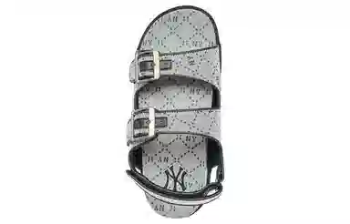 MLB Double Sandal Jacquard Monogram New York Yankees Grey