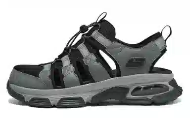Skechers Outdoor Mens Sandals Grey Black