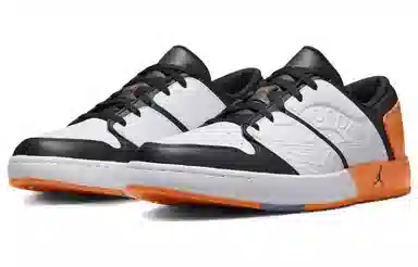 Jordan Nu Retro 1 Low White Black Orange