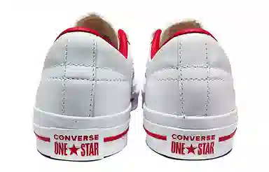 Converse One Star Leather White Red