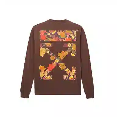 OFF-WHITE Maple Embroidery Long Sleeve Tee