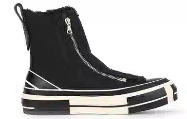 Yohji Yamamoto x xVESSEL High Top Canvas Sneakers Black
