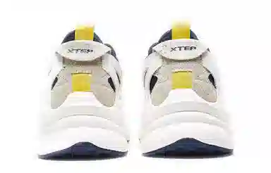 特步 百搭潮流 防滑耐磨透气 低帮 老爹鞋 男款 白兰