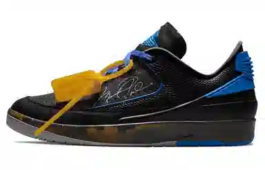 OFF-WHITE x Air Jordan 2 Retro Low SP "Black and Varsity Royal"