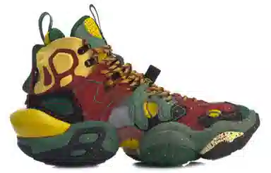 Li-Ning Retro High-Top Basketball Shoes Gulf Green