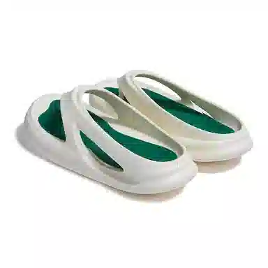 玲吾玖二 厚底增高休闲夹脚人字拖鞋 男女同款 带点绿