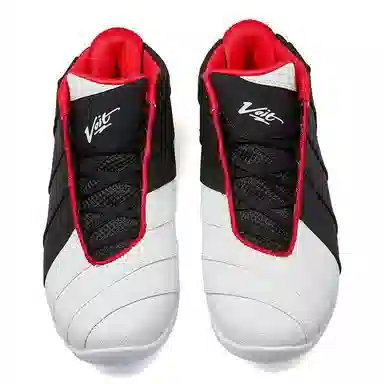 VOIT Retro Mid Basketball Shoes White Black