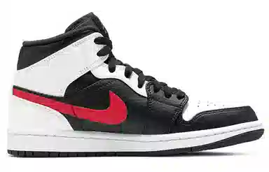 Jordan Air Jordan 1 Mid Black White Red