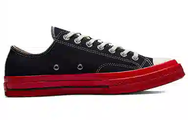 CDG x Converse 1970s Chuck Taylor All Star Ox Black Red