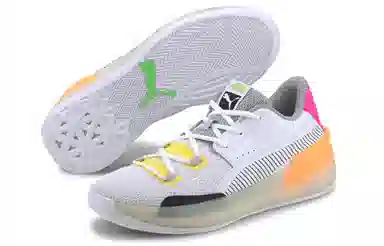 PUMA Clyde Hardwood Retro Fantasy White Orange